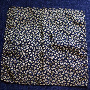 Gold & Black Satin Pocket Square